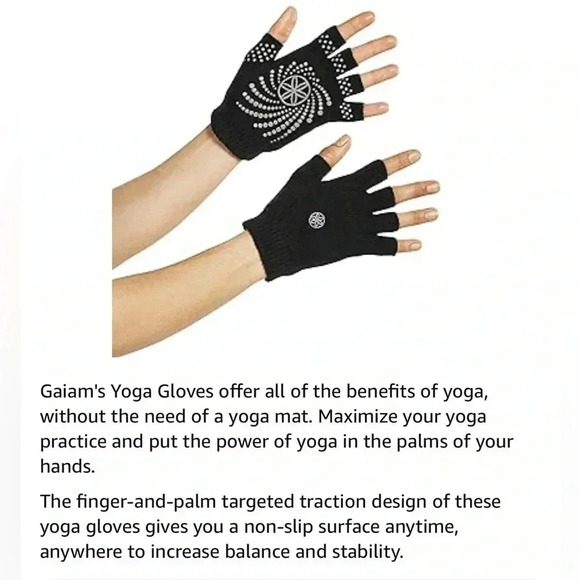 🆕Gaiam Yoga  Gloves - Picture 2 of 16
